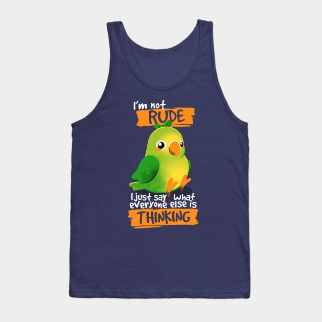 Rude parrot Tank Top by NemiMakeit